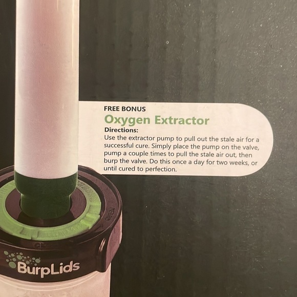 Brand New 4-Pack Burp Lids Curing Kit Wide Mouth Mason Jars Vacuum Seal w/ Pump - Picture 10 of 14